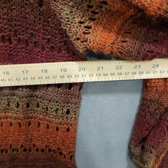 Relativity Womens Open Knit Cardigan Roll Tab Sleeve Cozy Tunic Stretch Size‎ XL - Picture 4 of 5